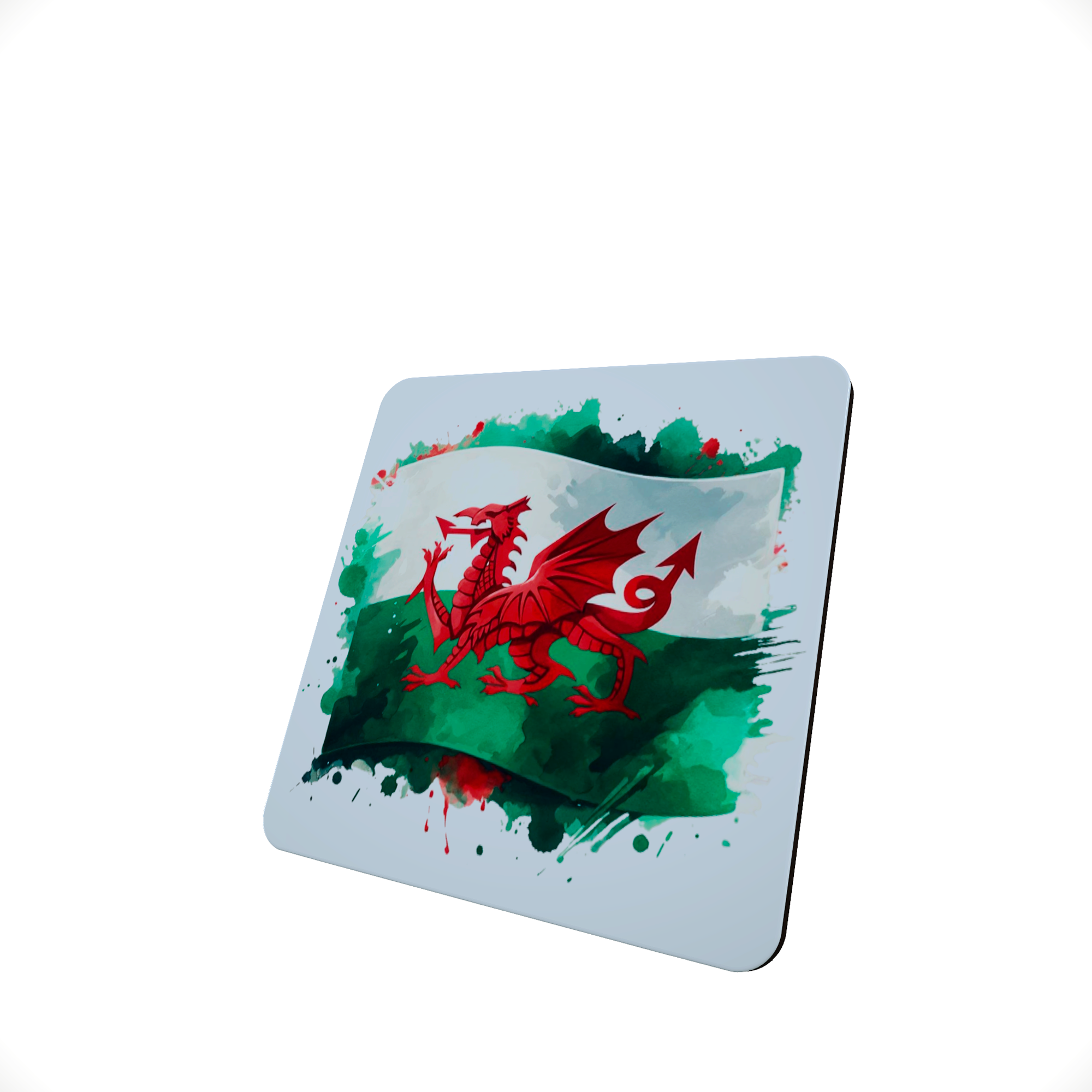 Welsh Dragon Hardboard Drinks Coaster